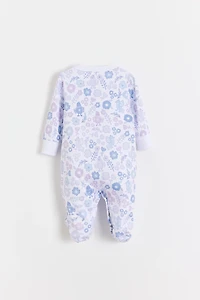 Big Bloom Front Snap Footie