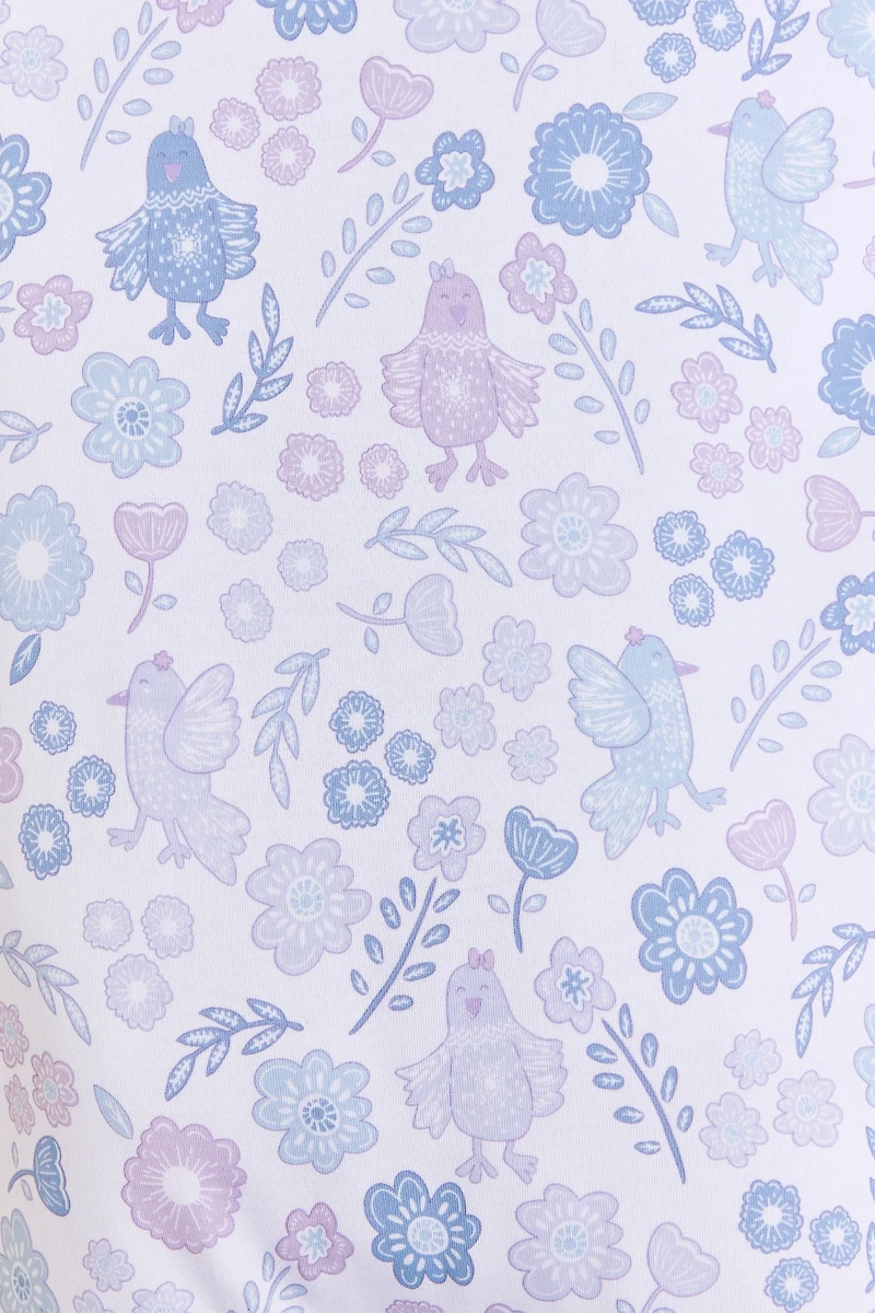 Big Bloom Front Snap Footie