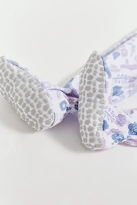 Big Bloom Front-Snap Snug Fit Footie