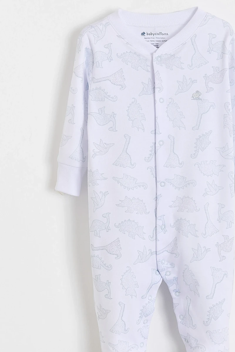 Dinocolor Front-Snap Footie