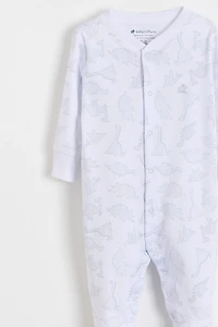 Dinocolor Front-Snap Footie