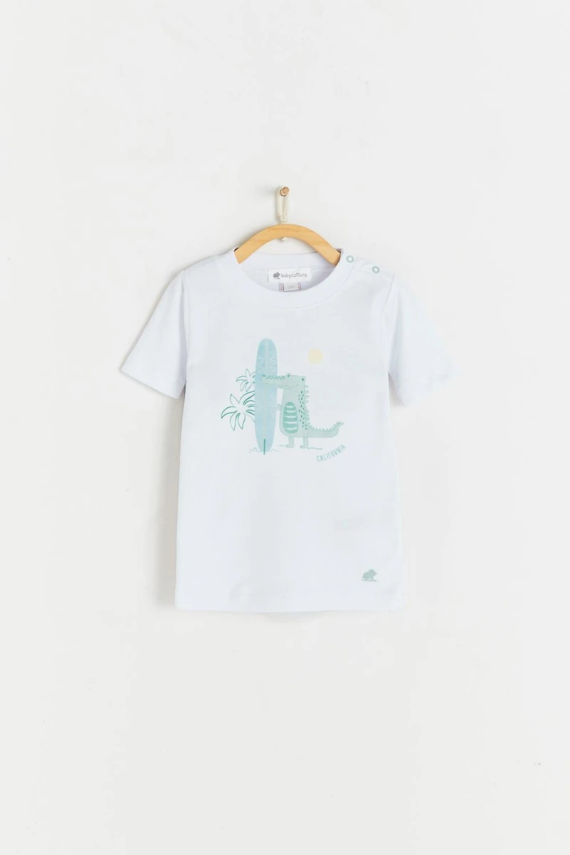 Crocodile Snug Fit Short Sleeves and Pajama Set
