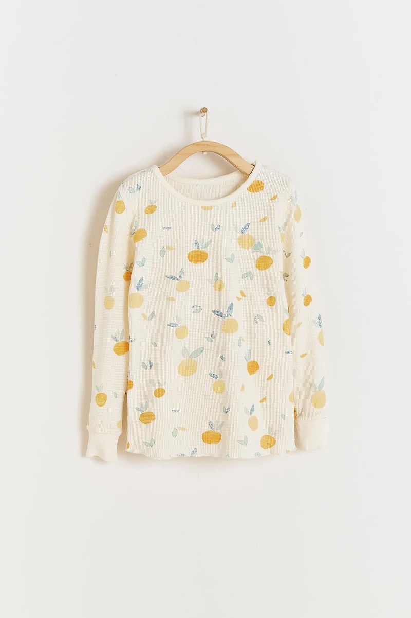 Nature Waffle Snug 2PC Pajamas
