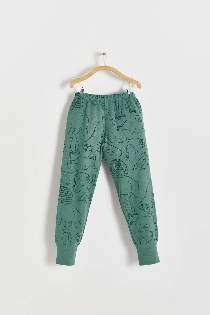 Camou Waffle Snug 2PC Pajamas