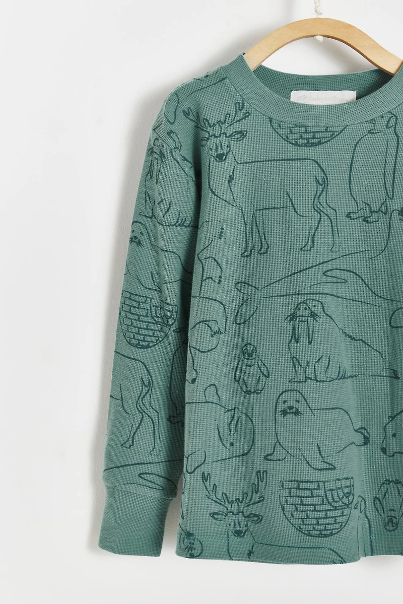Camou Waffle Snug 2PC Pajamas
