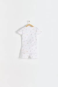 Delphine Short Tee & Pants Pajama Set