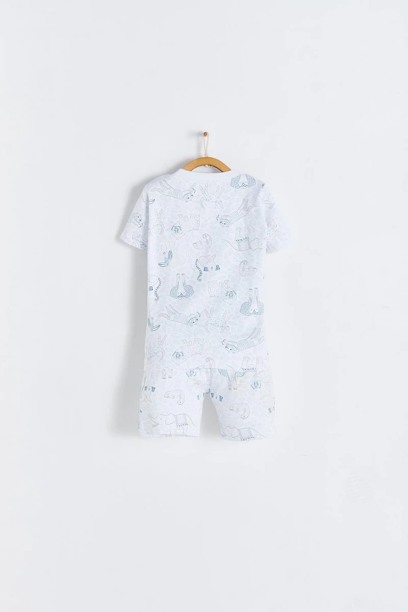 Manji Short Tee & Pajama Set