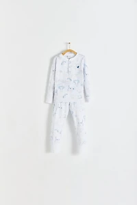 Manji Snug Fit Long Pajama Set
