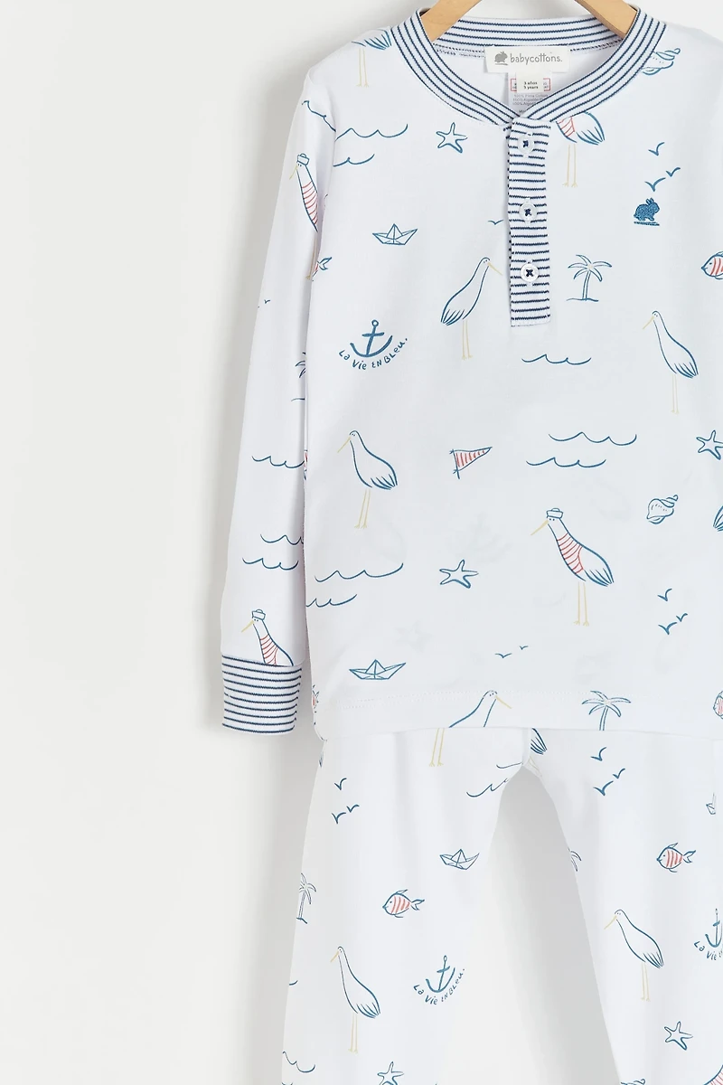 Sea Snug Fit Long Pajama Set