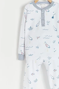 Sea Snug Fit Long Pajama Set