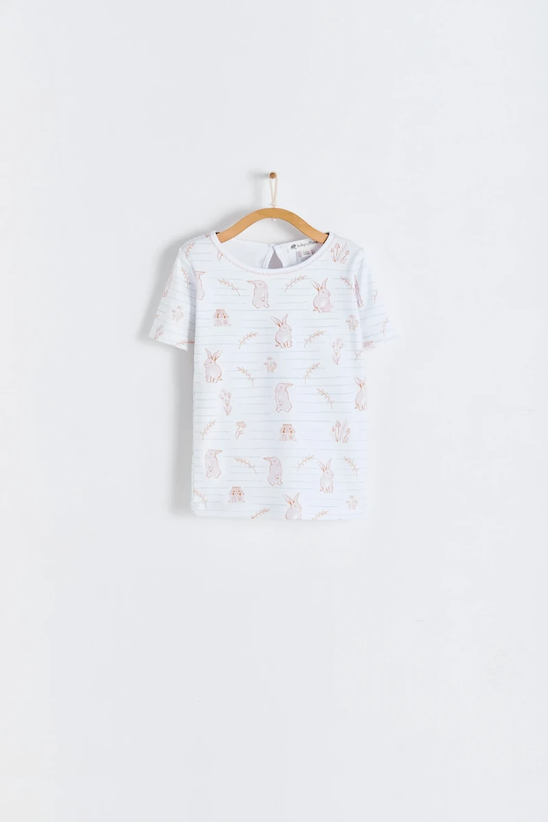 Pom Short Tee & Shorts Pajama Set