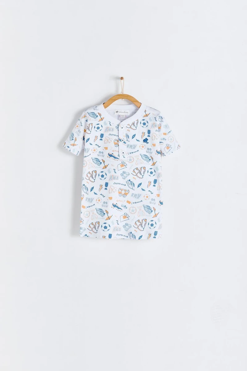 Inter Short Tee & Pajama Set