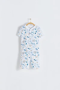 Inter Short Tee & Pajama Set