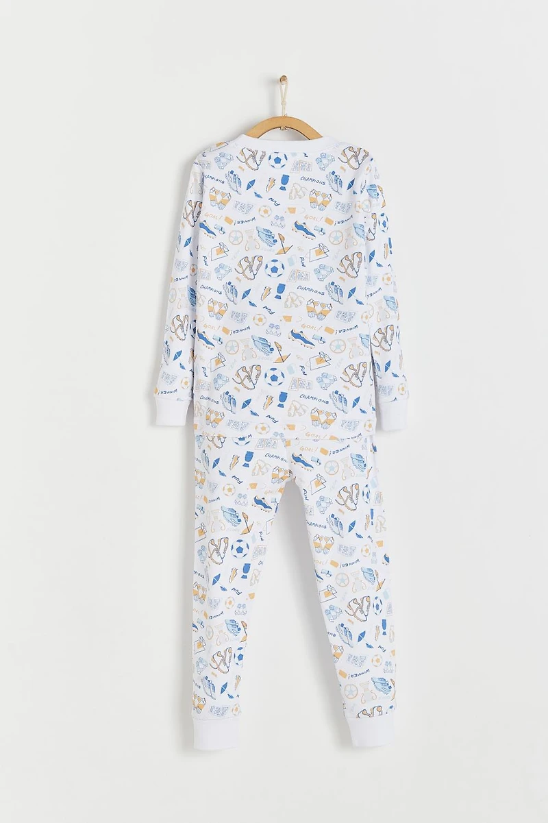 Inter Snug Fit Long Pajama Set