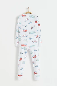 Rafi Snug Fit Long Pajama Set