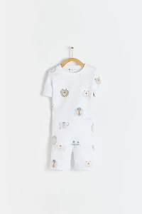 Wild Short Tee & Shorts Pajama Set