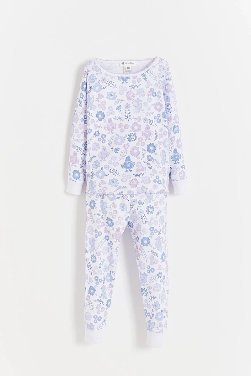 Big Bloom Snug Long Pajamas