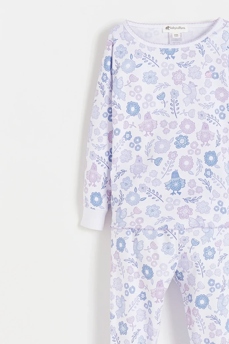 Big Bloom Snug Long Pajamas