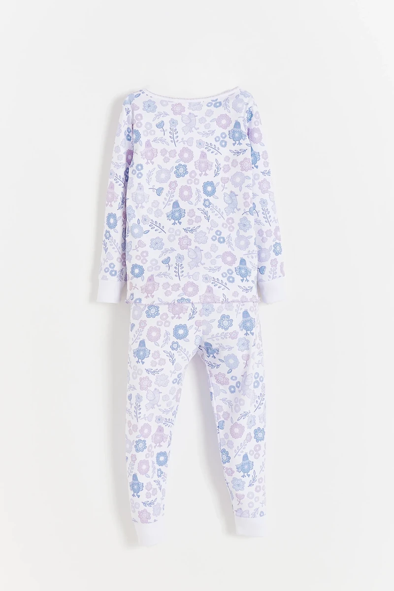 Big Bloom Snug Long Pajamas