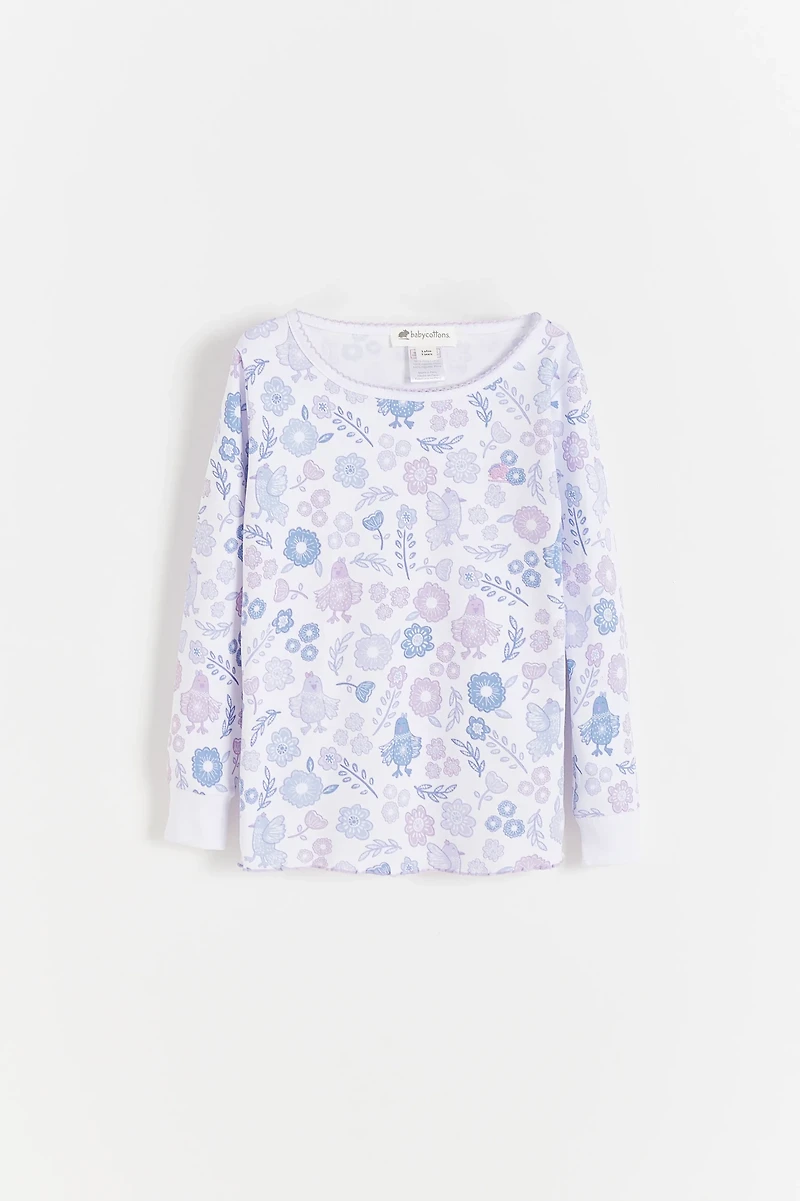 Big Bloom Snug Long Pajamas