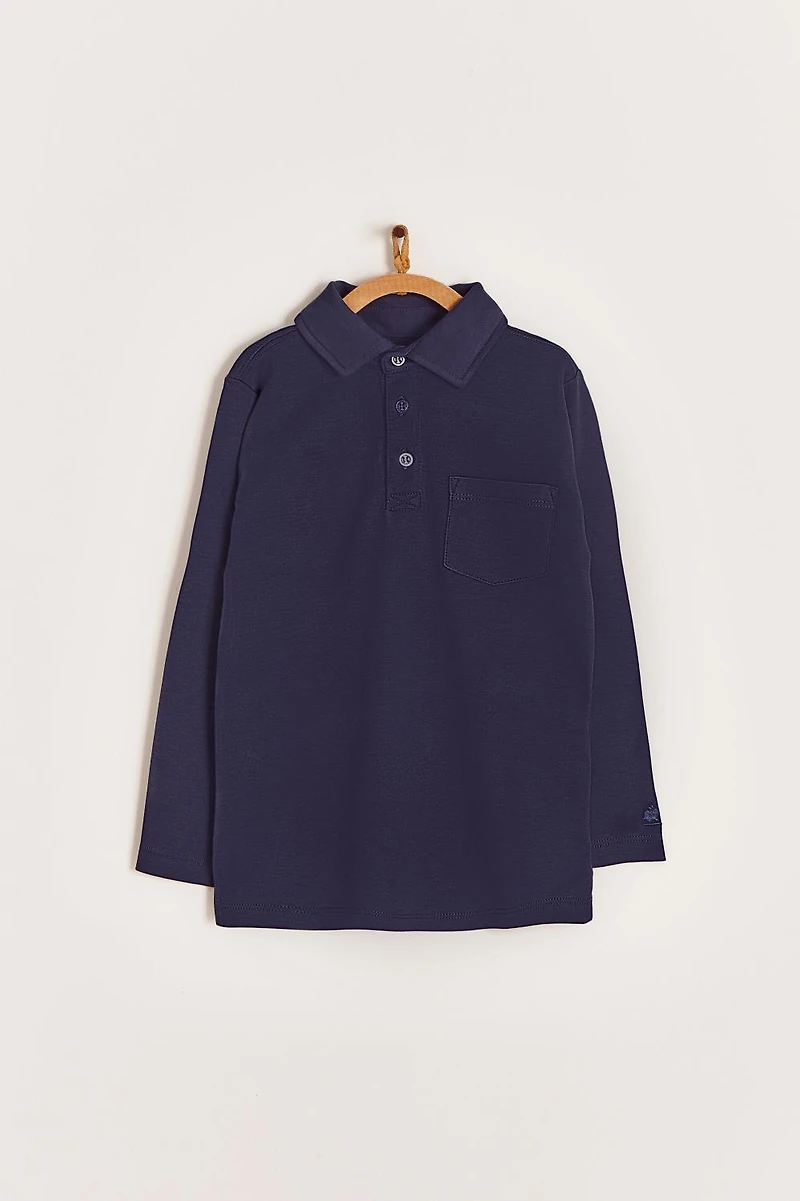 Pima Colors Long Sleeve Polo Shirt