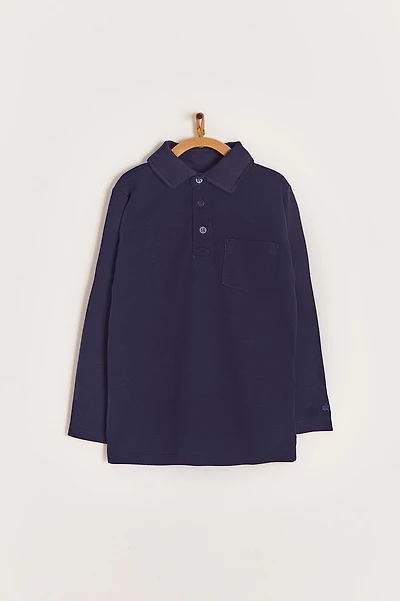 Pima Colors Long Sleeve Polo Shirt