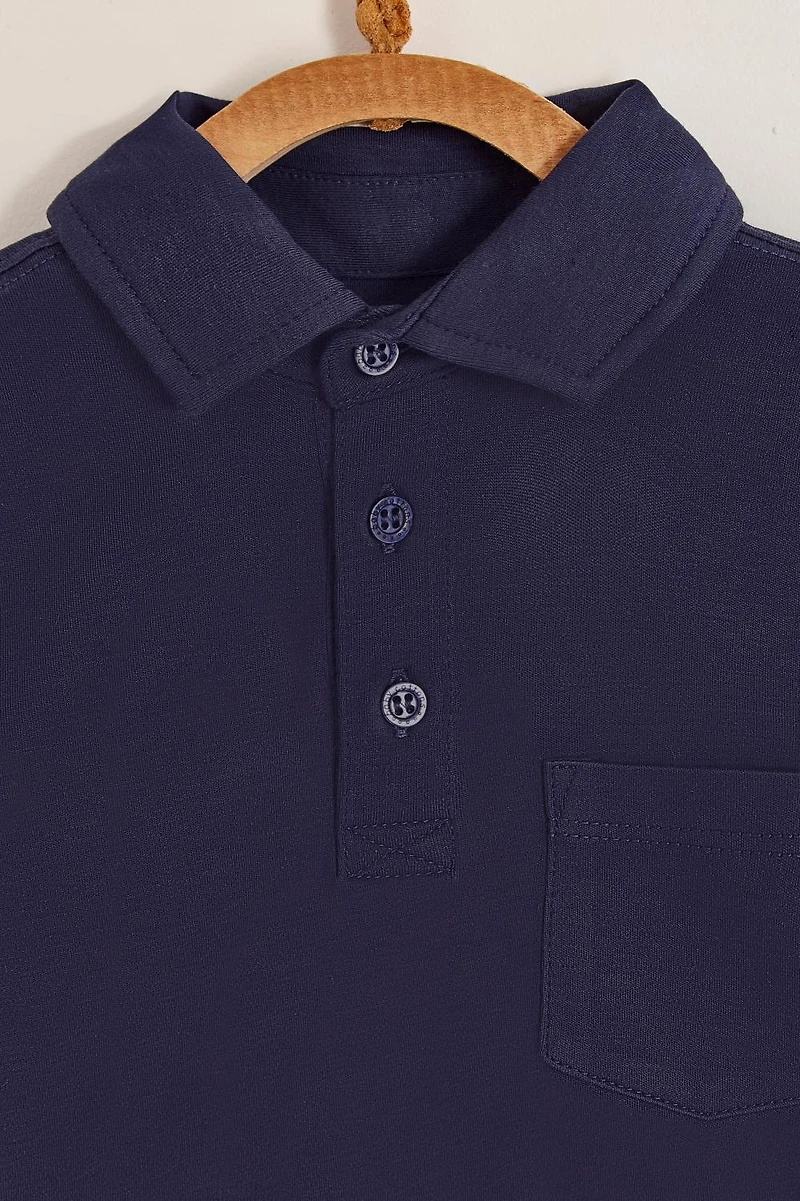 Pima Colors Long Sleeve Polo Shirt