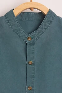 Tencel Mandarin Collar Shirt