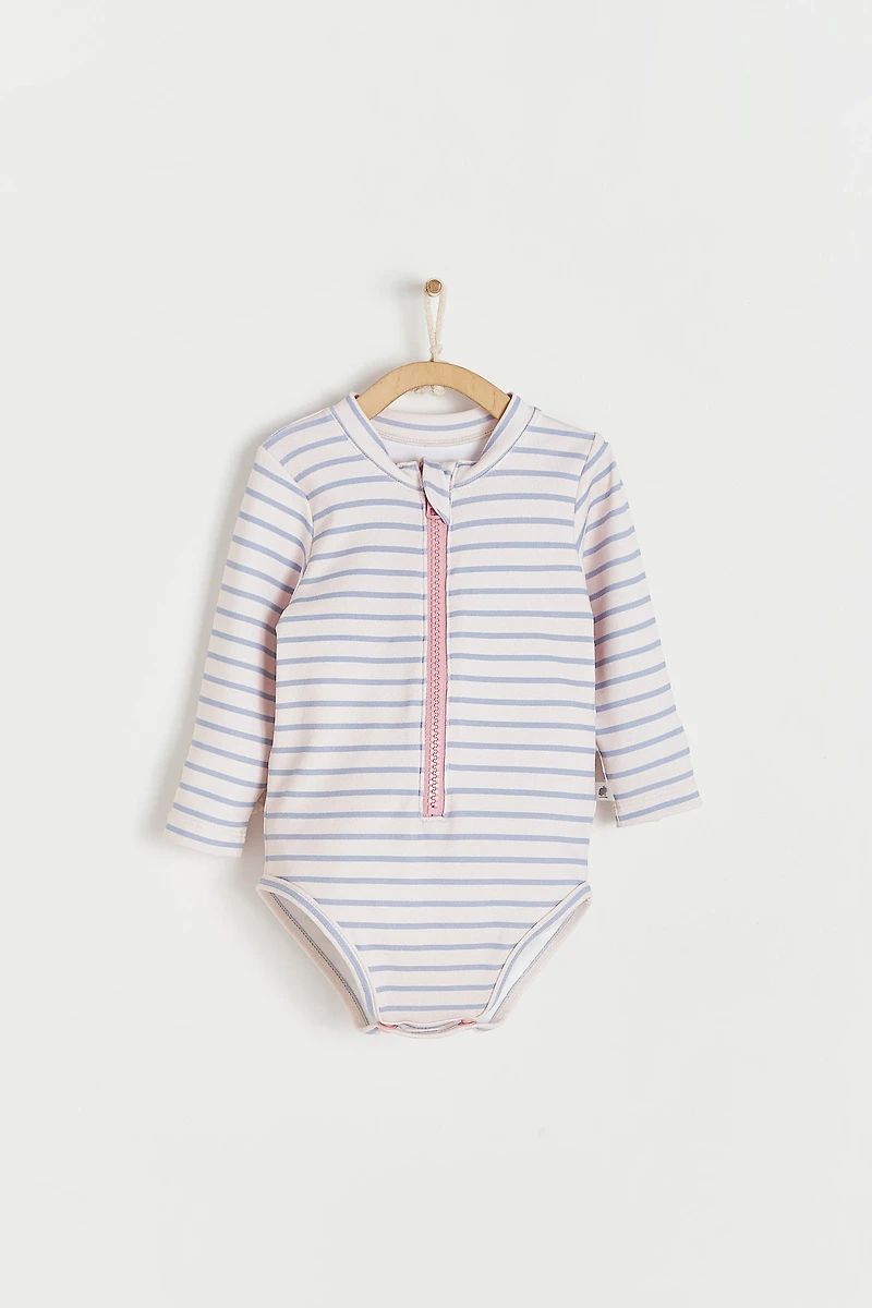 Stripes Long Sleeves 1- Piece Rashguard