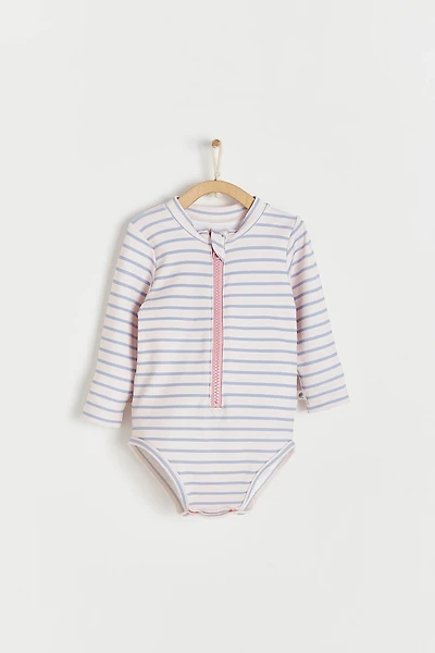 Stripes Long Sleeves 1- Piece Rashguard