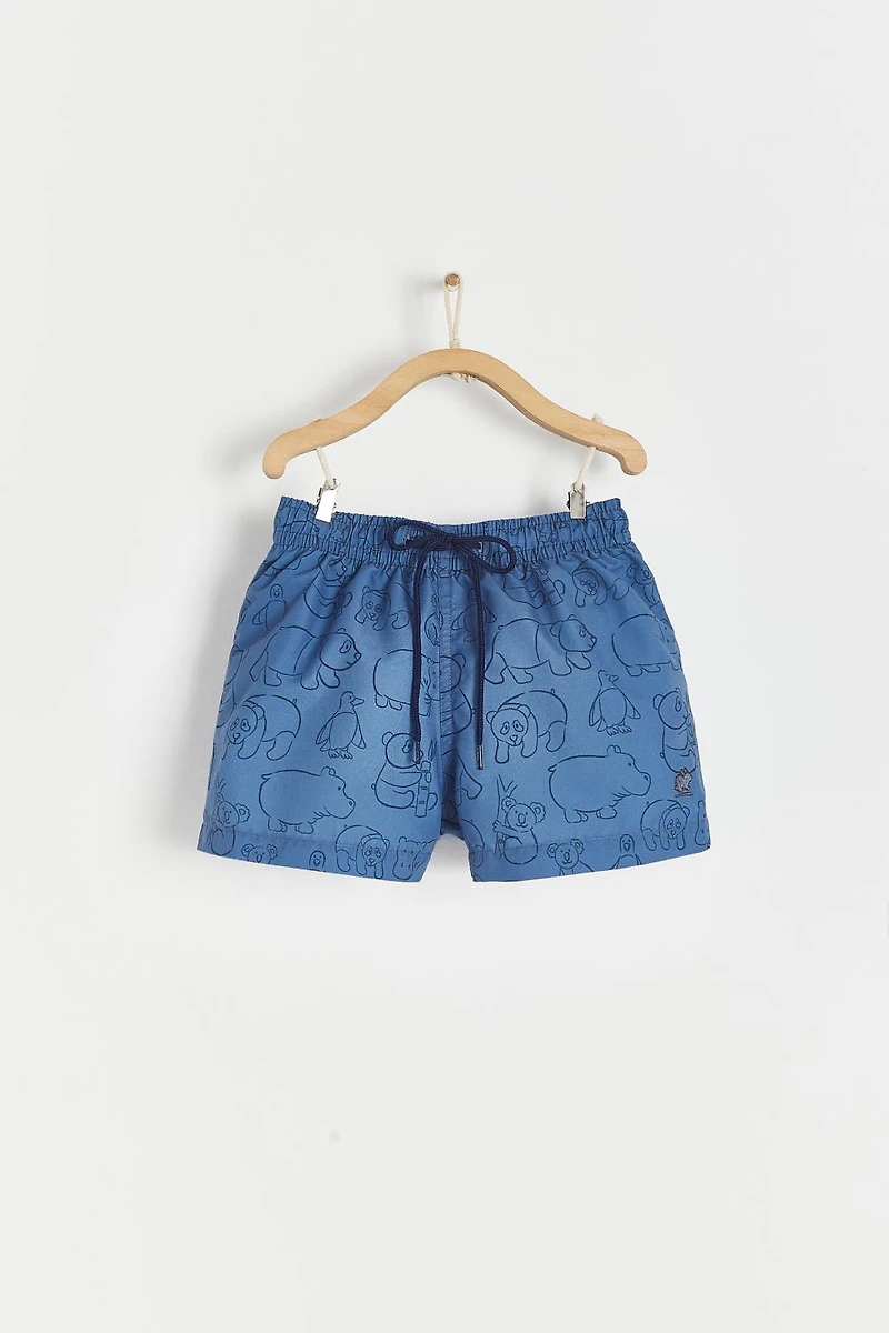 Panda Swim Trunks