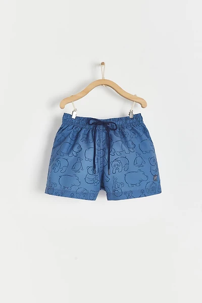 Panda Swim Trunks
