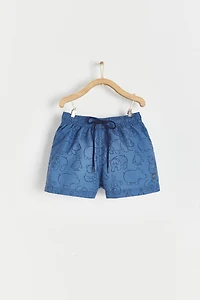 Panda Swim Trunks