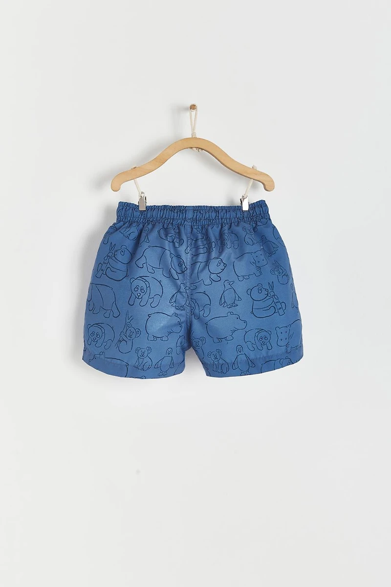 Panda Swim Trunks