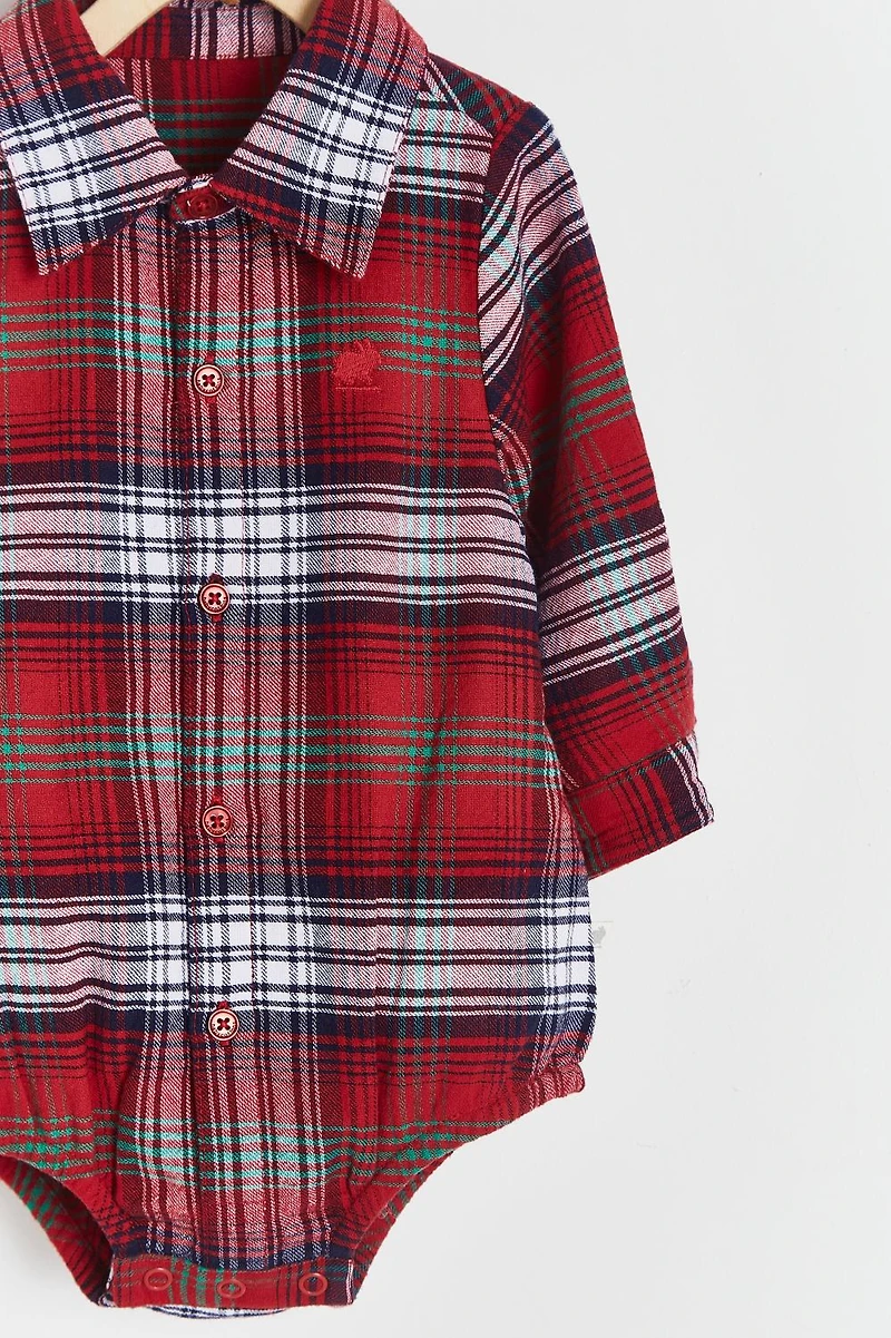 Christmas Flannel L/S Bodysuit