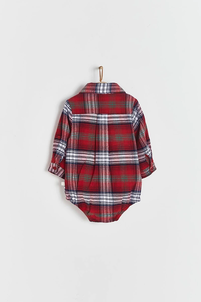 Christmas Flannel L/S Bodysuit