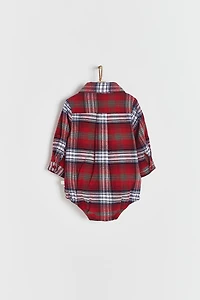 Christmas Flannel L/S Bodysuit