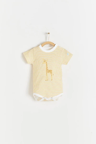 Sunset Striped Short Sleeve Bodysuit