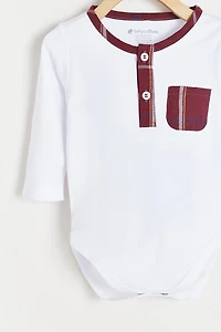 Andre Henley Long Sleeve Bodysuit