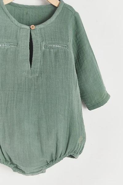 Woods Mandarin Collar Bodysuit
