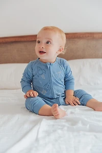 Skyward Zip Footed Pajama