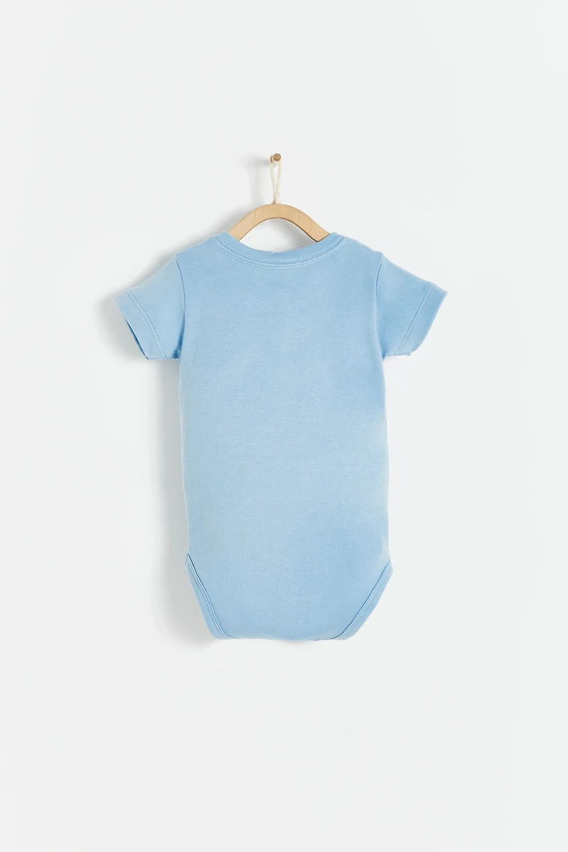Seagull Print Short Sleeve Bodysuit
