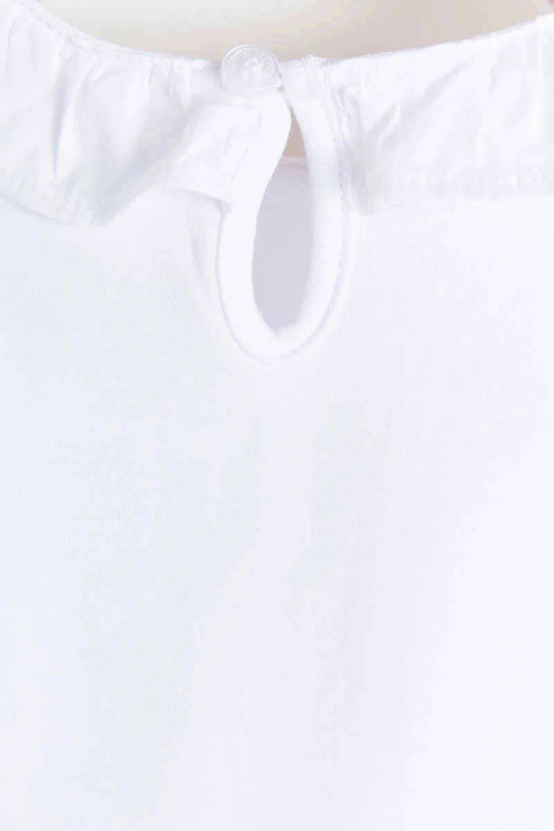 Essentials Ruffles Short Sleeve Bodysuit