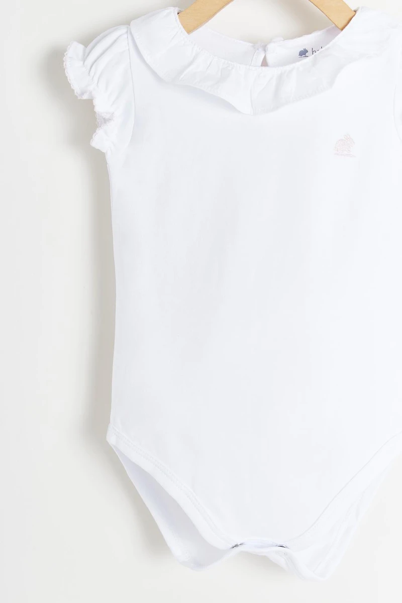 Essentials Ruffles Short Sleeve Bodysuit