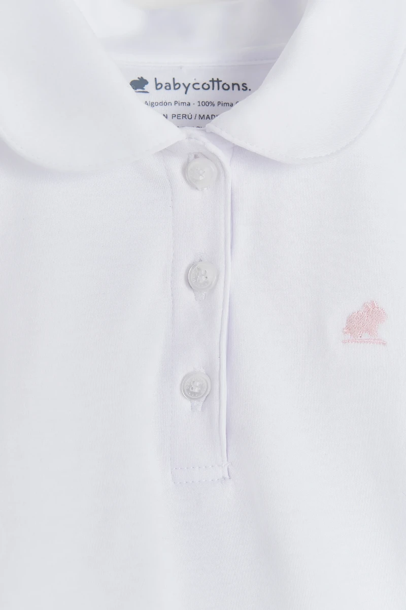 Pima Round Collar Short Sleeve Top
