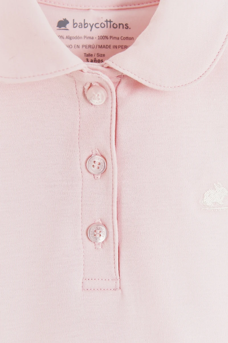 Pima Round Collar Short Sleeve Top