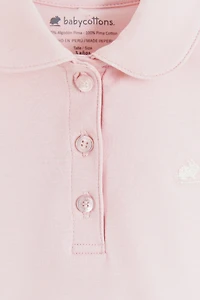Pima Round Collar Short Sleeve Top