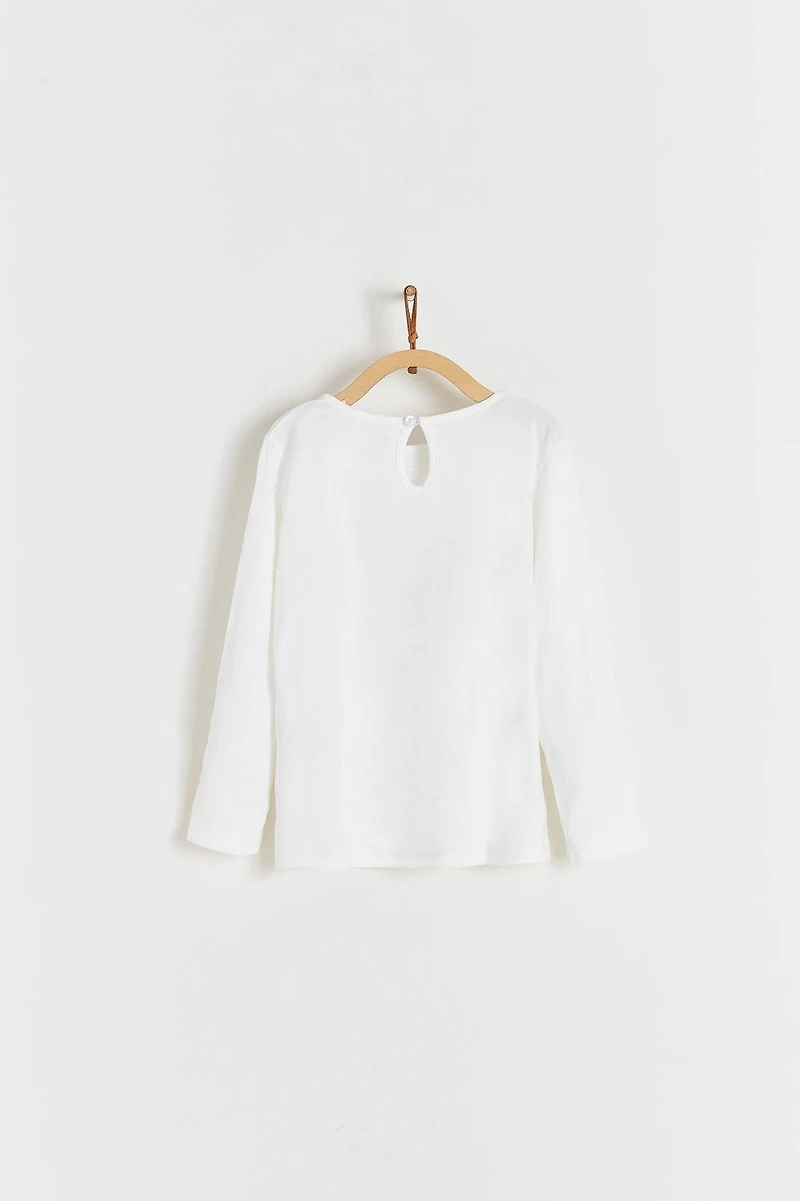 Roses Print Long Sleeve Top