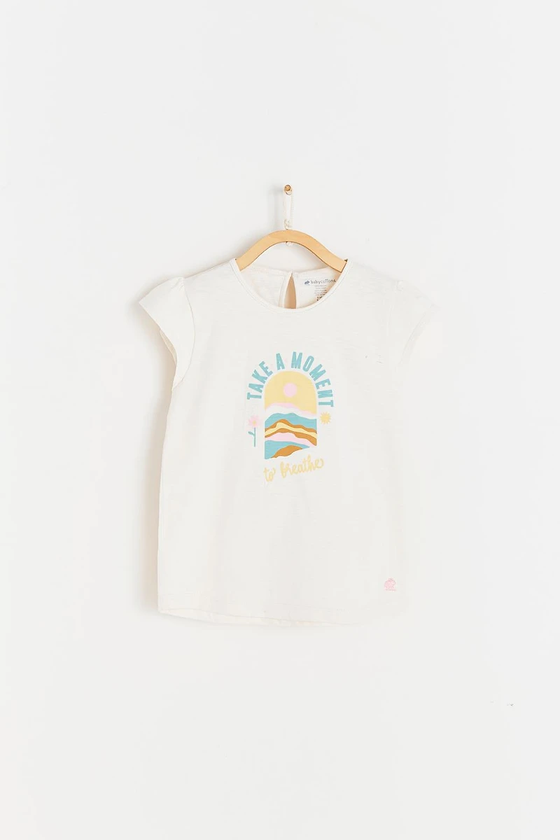 Malibu Print Flutter Top