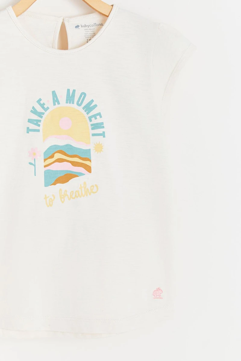 Malibu Print Flutter Top